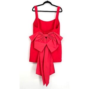 Rebecca Vallance Cherry Red Bow Dress Size 8